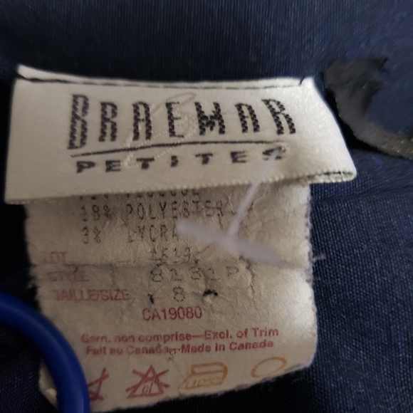 Braemar sleeveless navy blouse - Picture 5 of 5